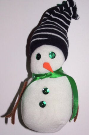 Sock snowman craft