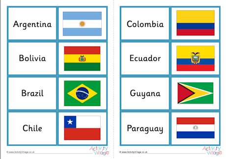 South America Folding Cards South America Folding Cards