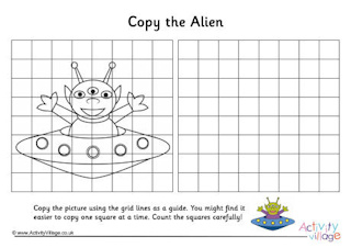 Space Grid Copy Puzzles