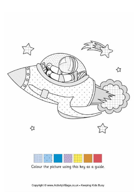 Spaceman colour by pattern