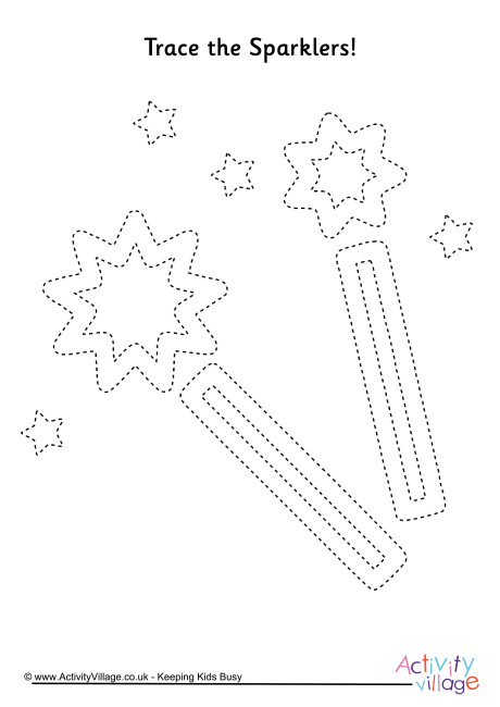 Sparklers tracing page