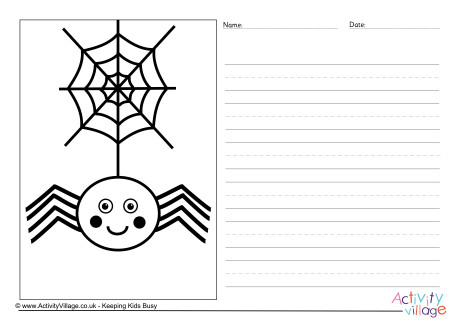 Spider and Web Story Paper