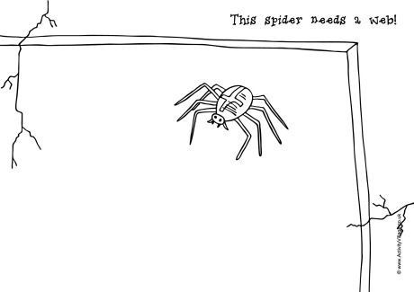 Spider Web Doodle Page