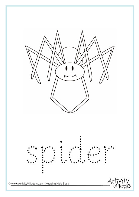 Spider Word Tracing