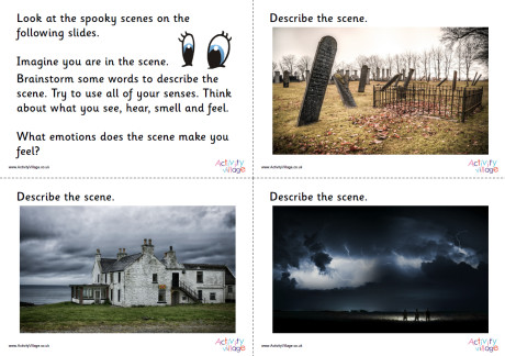 Spooky Scene Writing Prompt Slideshow Spooky Scene Writing Prompt Slideshow