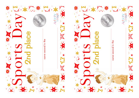 Sports Day Certificate - Silver
