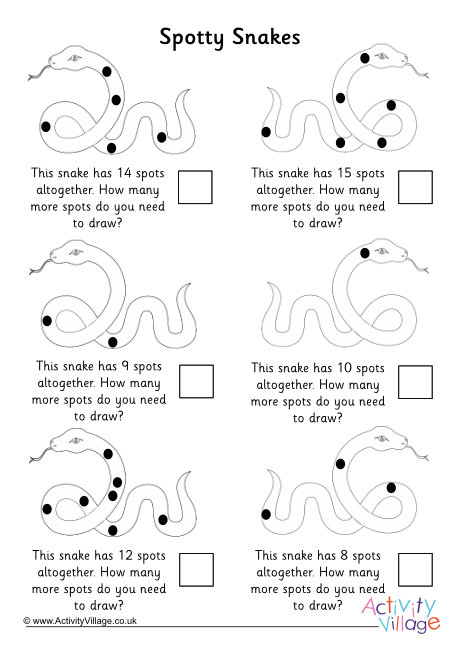 Spotty snakes maths