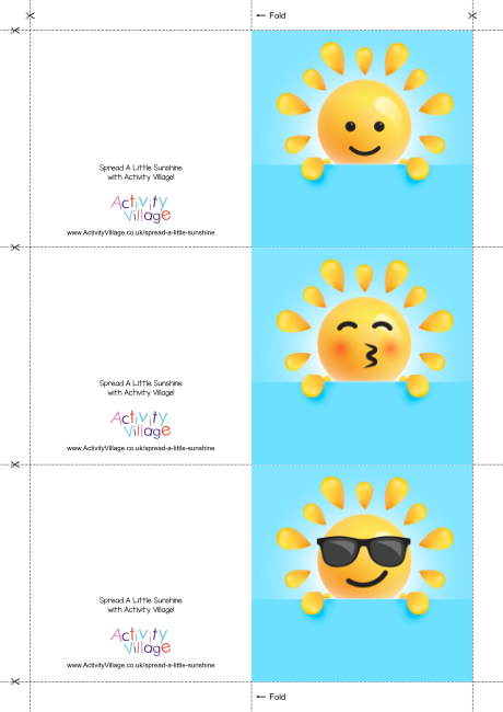 Spread A Little Sunshine mini cards 2