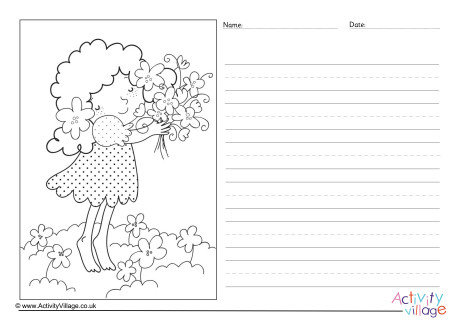 Spring Bouquet Story Paper