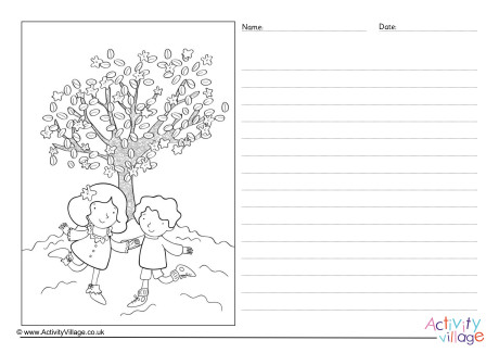 Spring Children Story Paper