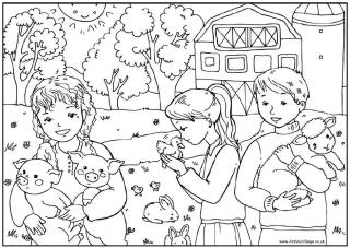 Spring Colouring Pages