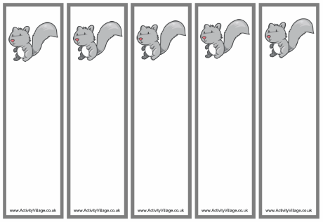 Squirrel bookmarks
