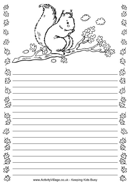 Squirrel writing frame