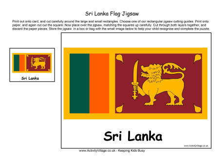 Sri Lanka flag jigsaw Sri Lanka flag jigsaw