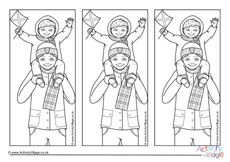 St Andrew's Day colouring bookmarks