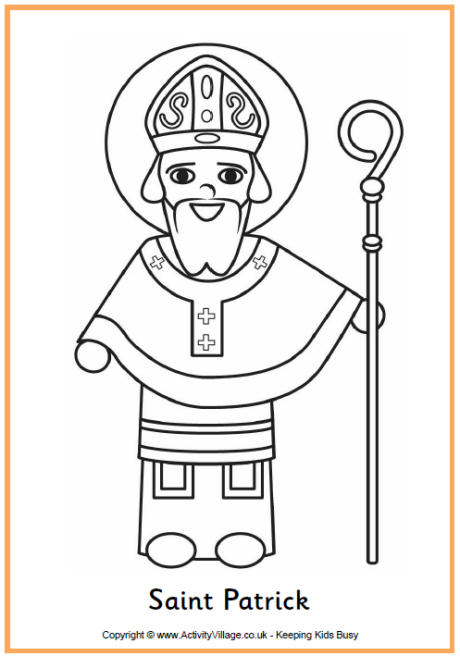 Religious St Patrick Coloring Pages 3