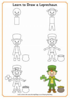 St Patrick's Day Learn to Draw