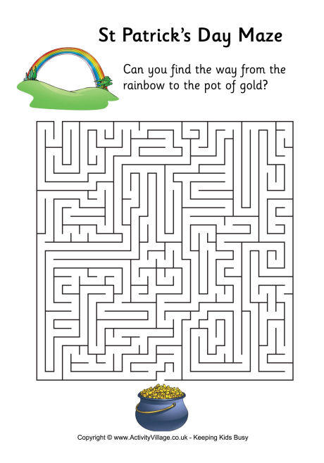 St Patrick's Day Maze - Difficult