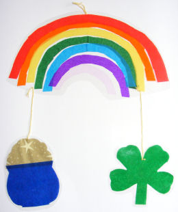 St Patrick's Day suncatcher mobile