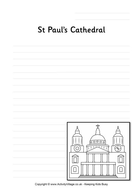 St Paul's Cathedral writing page