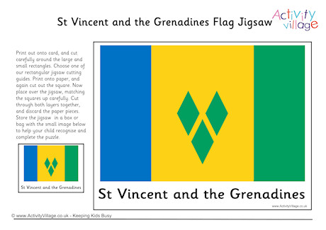 St Vincent Flag Jigsaw St Vincent Flag Jigsaw