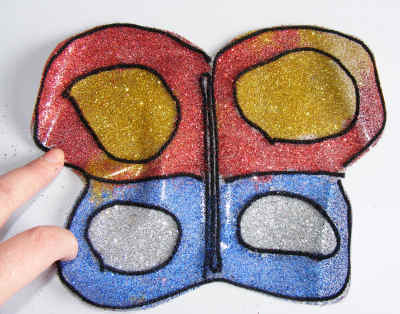 Stained glass butterfly craft