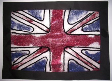 Stained glass union jack