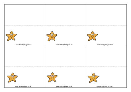 Starfish place cards