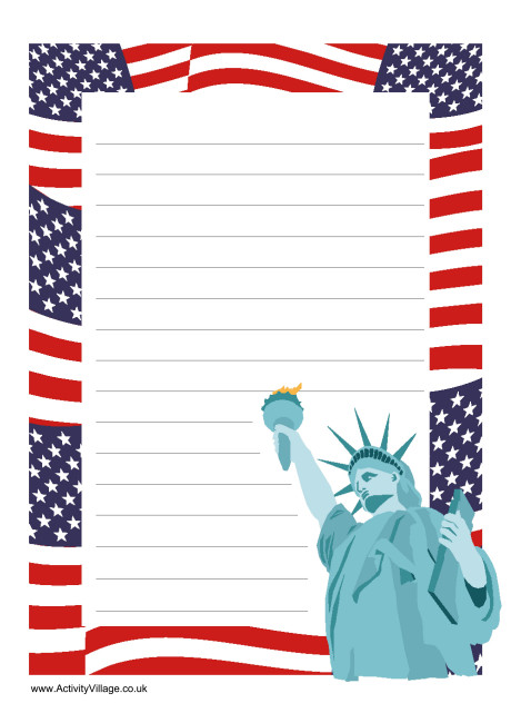 Statue of Liberty Writing Frame Statue of Liberty Writing Frame