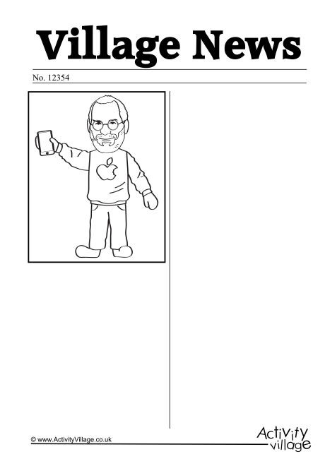 Steve Jobs Newpaper Writing Prompt