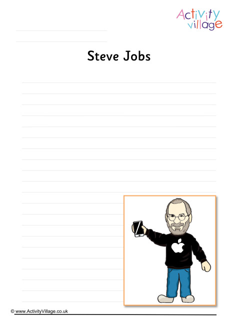 Steve Jobs Writing Page
