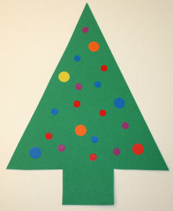 sticker christmas tree