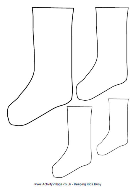 Christmas stocking template