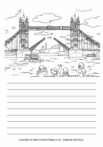 Story paper - London, tower bridge