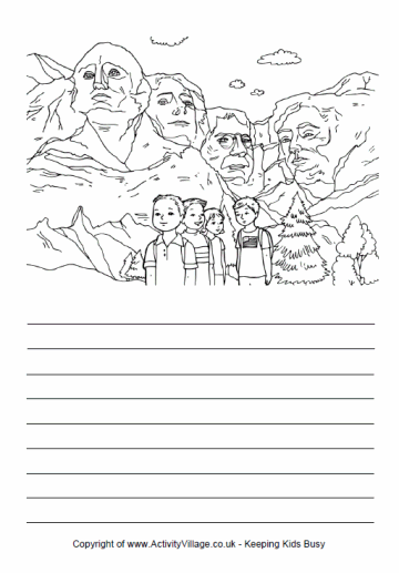 Story paper - USA, Mount Rushmore