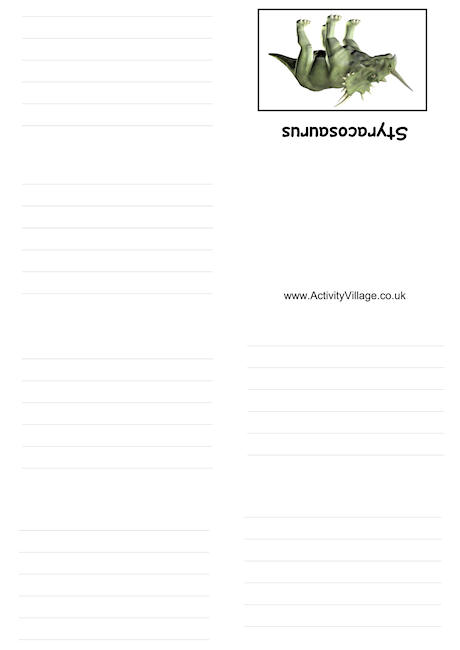 Styracosaurus booklet Styracosaurus booklet