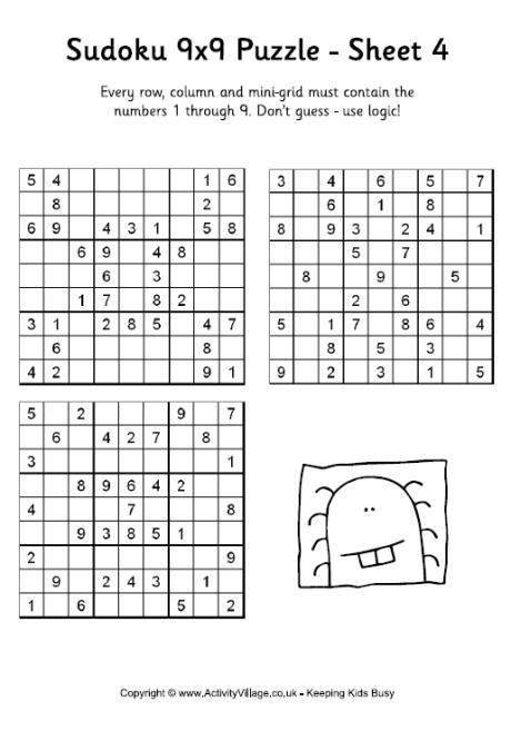 Sudoku 9x9 puzzle 4