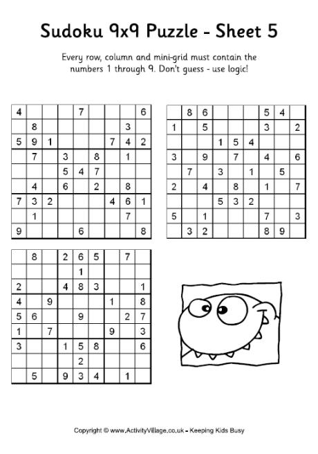 Sudoku 9x9 puzzle 5