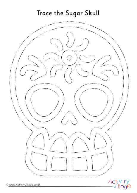 Sugar skull tracing page 3