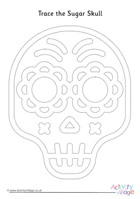 Sugar skull tracing page 5