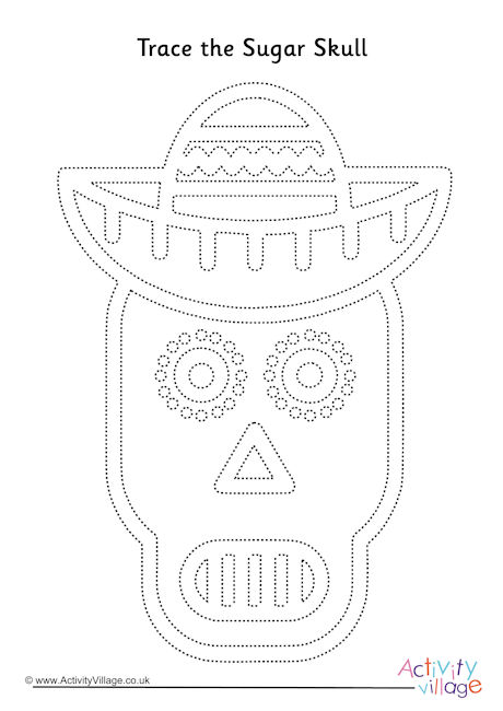 Sugar skull tracing page 6 Sugar skull tracing page 6