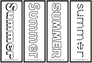 Summer bookmarks