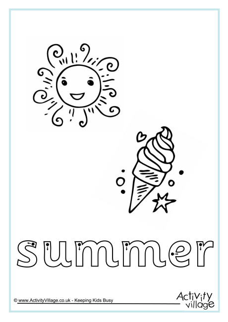 Summer finger tracing