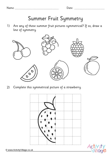 Summer food symmetry