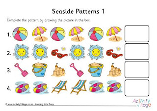 Summer Pattern Worksheets