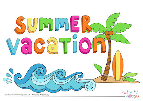 Summer Vacation Sign