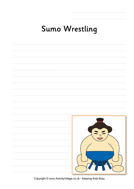Sumo Wrestling writing page