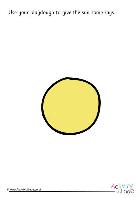 Sun Playdough Mat