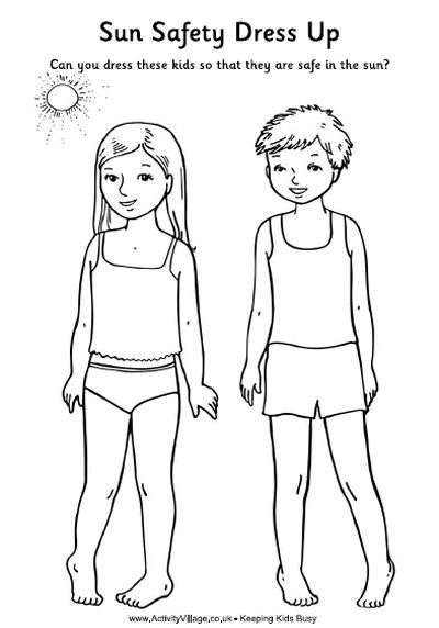 activity village coloring pages summer safety - photo #25