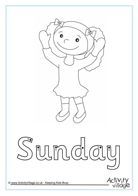 Sunday finger tracing